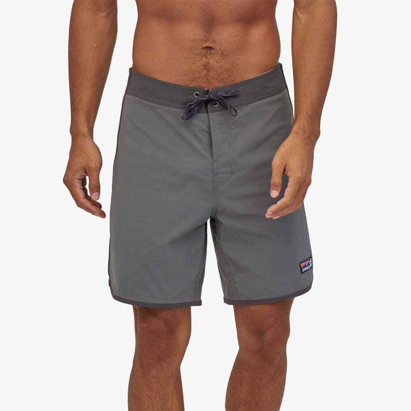 Patagonia Scallop Hem Stretch Wavefarer 18 Boardshorts -Forge Grey
