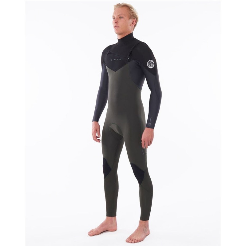 Rip Curl Dawn Patrol 3/2mm Chest Zip Summer Wetsuit  - Dark Green