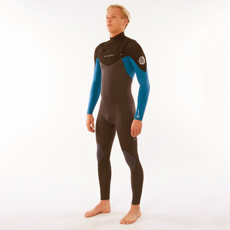 Rip Curl Dawn Patrol 4/3mm Chest Zip Wetsuit  - Blue