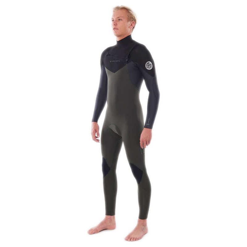 Rip Curl Dawn Patrol 4/3mm Chest Zip Wetsuit  - Dark Green