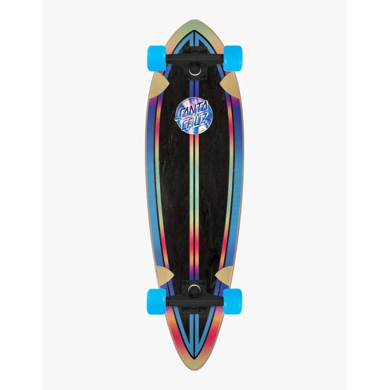Santa Cruz 33" Iridescent Dot Pintail Complete Skateboard