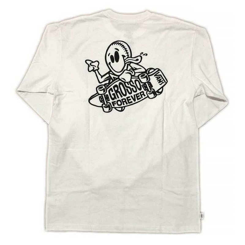 Vans Grosso Skate Long Sleeve T Shirt  - White