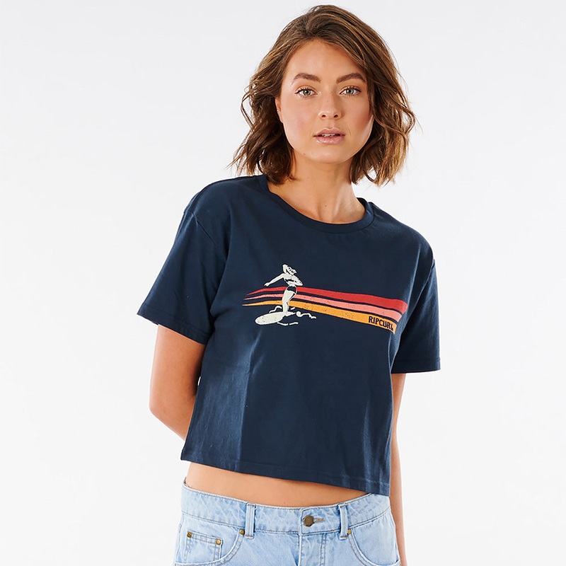 Rip Curl Golden State Crop Short Sleeve T- Shirt