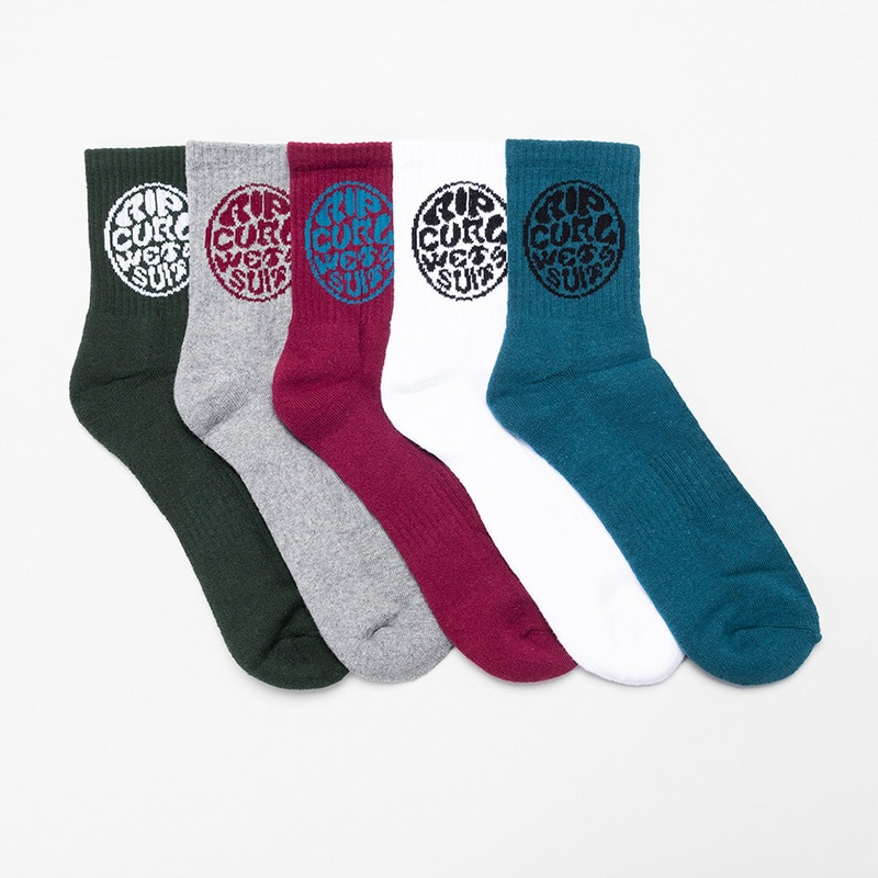 Rip Curl Wetty Crew Socks - 5 Pack
