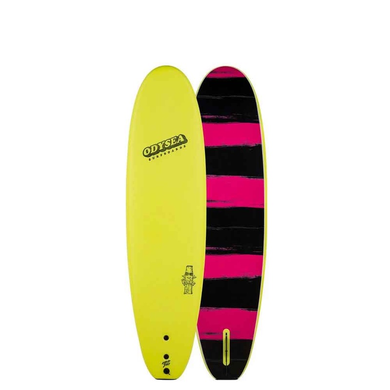 ODYSEA Plank 7'0 Single Fin Soft Surfboard - Lemon