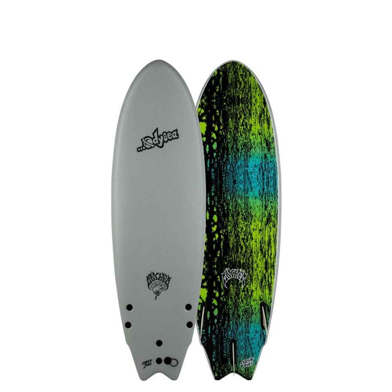 ODYSEA X Lost Round Nose Fish 5'11 Soft Surfboard - Grey