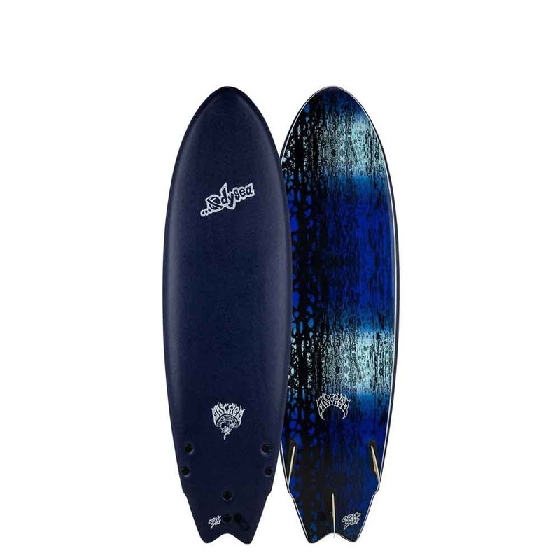 ODYSEA X Lost Round Nose Fish 6'5 Soft Surfboard - Midnight