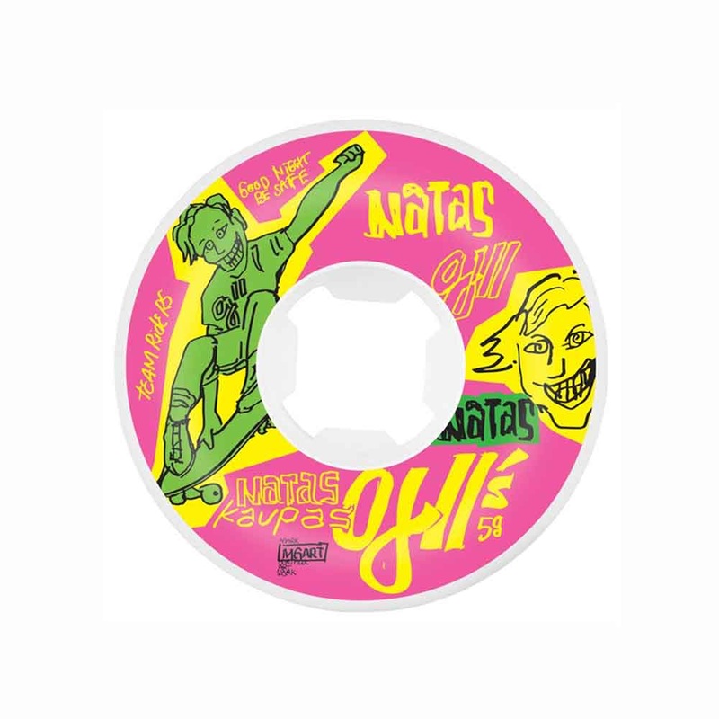 OJII's Natas Kaupas Neon Team Rider Wheels 95a