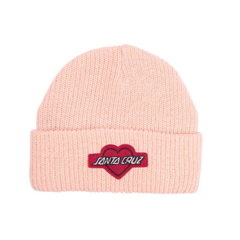 Santa Cruz Womens Heart Strip Beanie