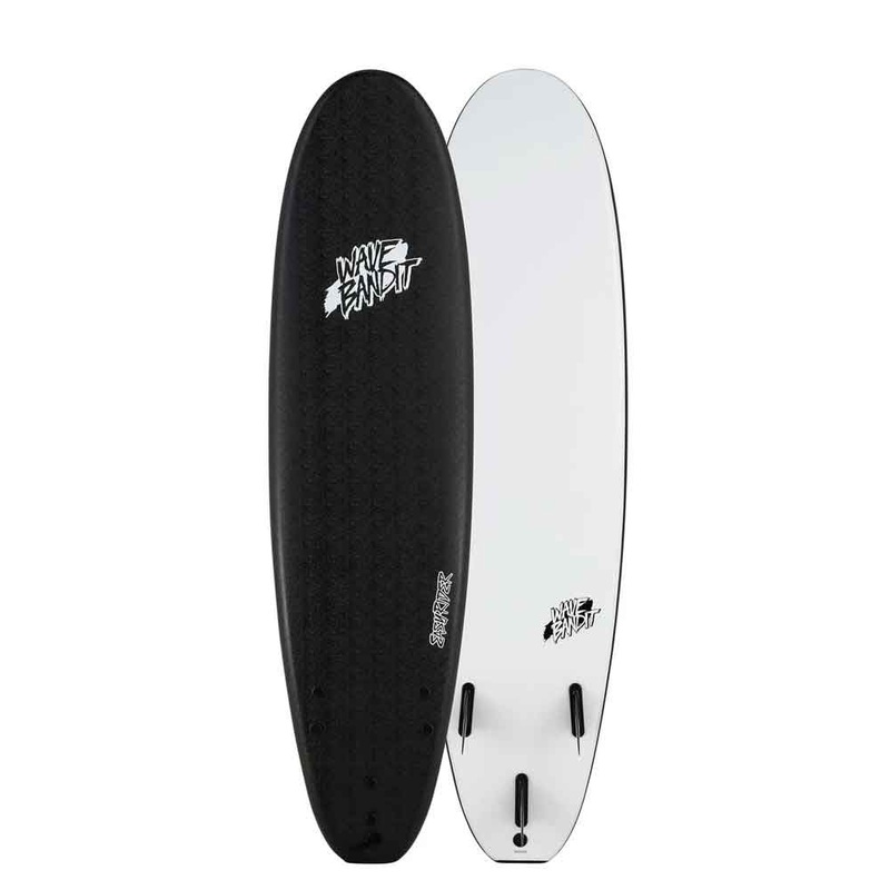 Wave Bandit Easy Rider 7ft Soft Surfboard - Black
