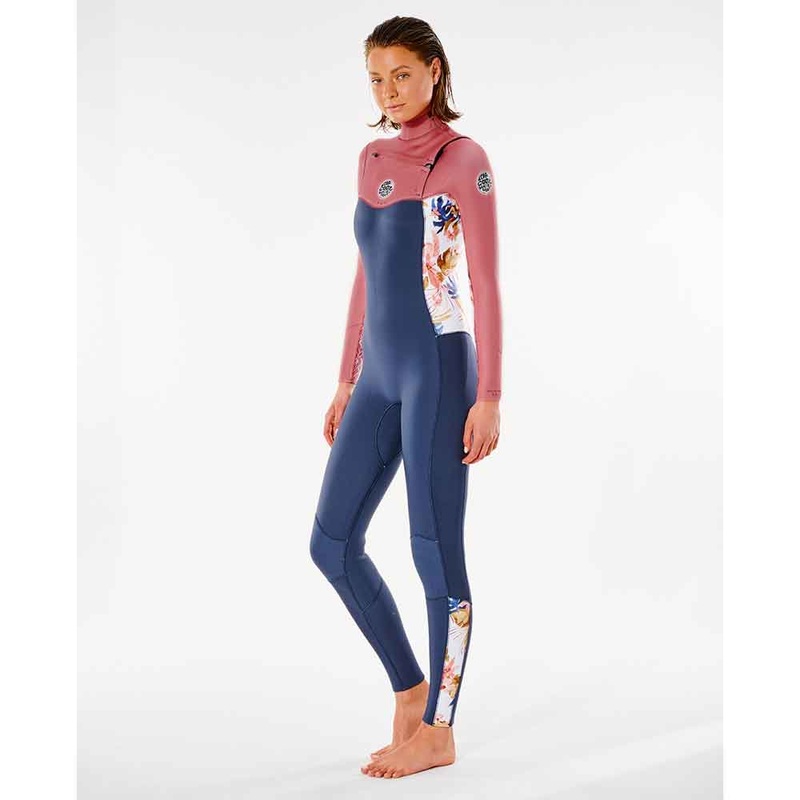 Rip Curl Womens Dawn Patrol 5/3mm C/Z Winter Wetsuit - Slate Rose