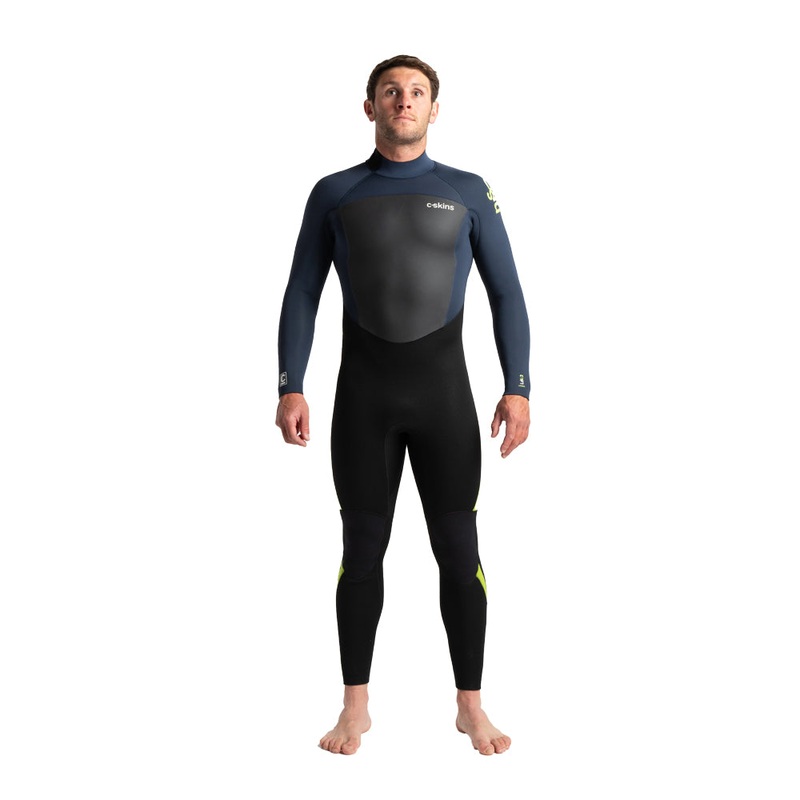 C-Skins Legend 4/3mm BZ Wetsuit  - Black/Bluestone/Lime