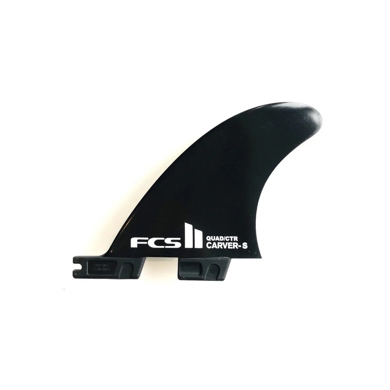 FCS II Carver Black Small Quad CTR Rear Retail Fins