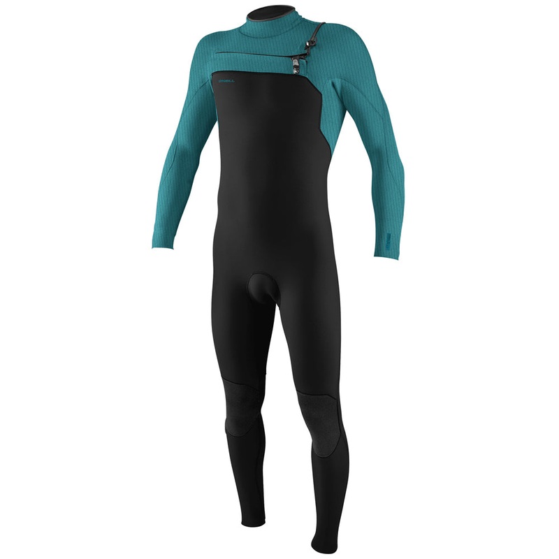 O'Neill Hyperfreak 4/3+mm Chest Zip Wetsuit  - Black/Tidepool