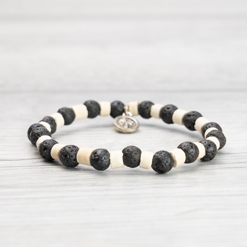 Pineapple Island Coconut Wood Bracelet