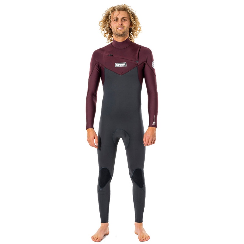 Rip Curl Dawn Patrol 5/3mm Chest Zip Winter Wetsuit  - Wine