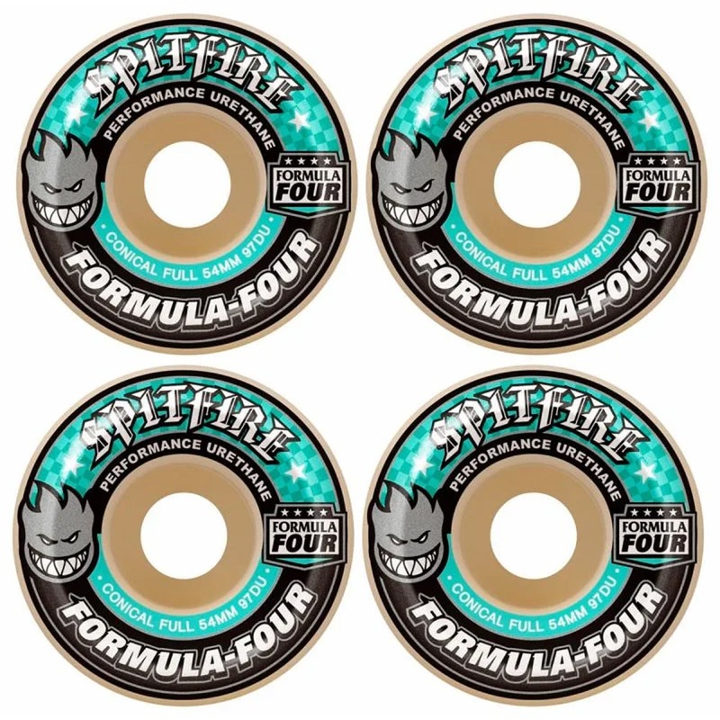 Spitfire Formula Four Full Conical 97a Skateboard Wheels