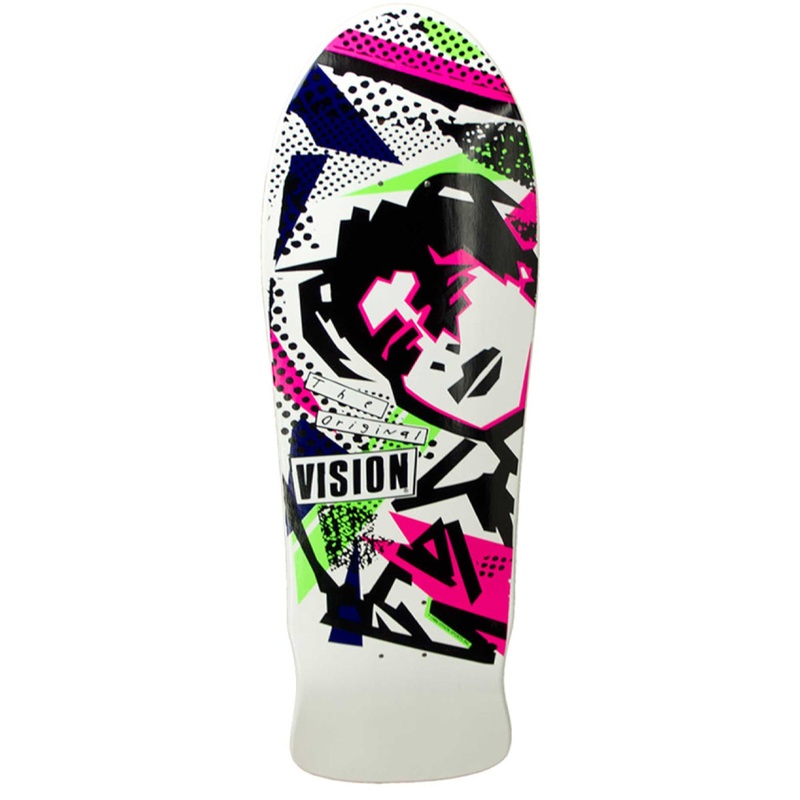 Vision MG Skateboard Deck Modern Concave - White