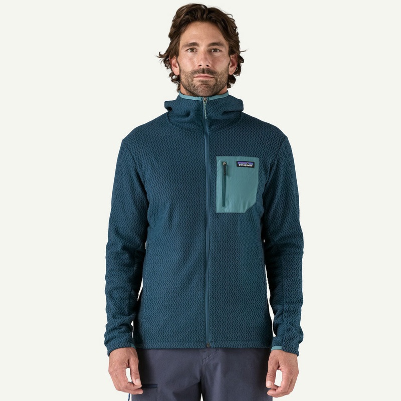 Patagonia  R1 Air Full-Zip Hooded Fleece - Tidal Teal