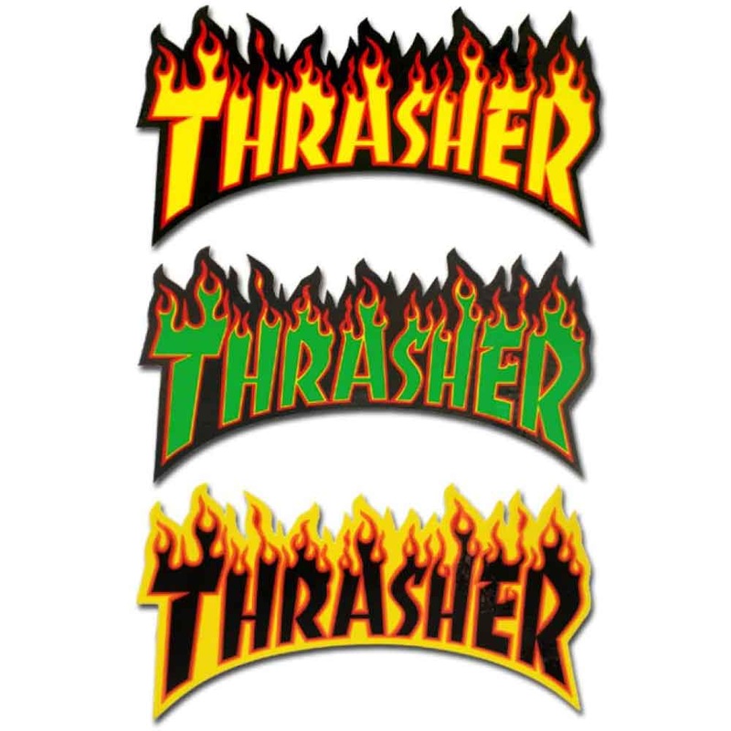 Thrasher Skate Mag Flame Logo Large
