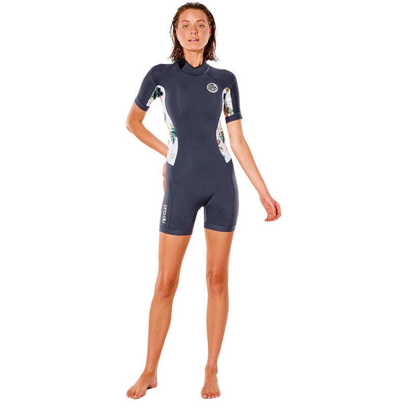Rip Curl Womens Dawn Patrol 2/2mm Shortie Wetsuit  - Charcoal