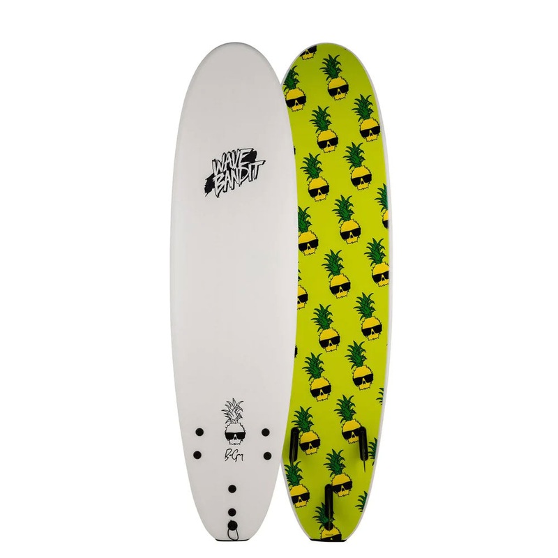 Wave Bandit Ben Gravy Easy Rider 7ft Soft Surfboard - White