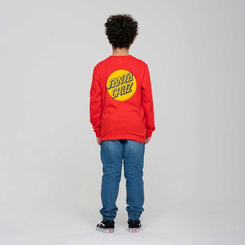 Santa Cruz Youth Shadowless Dot Long Sleeve T-Shirt