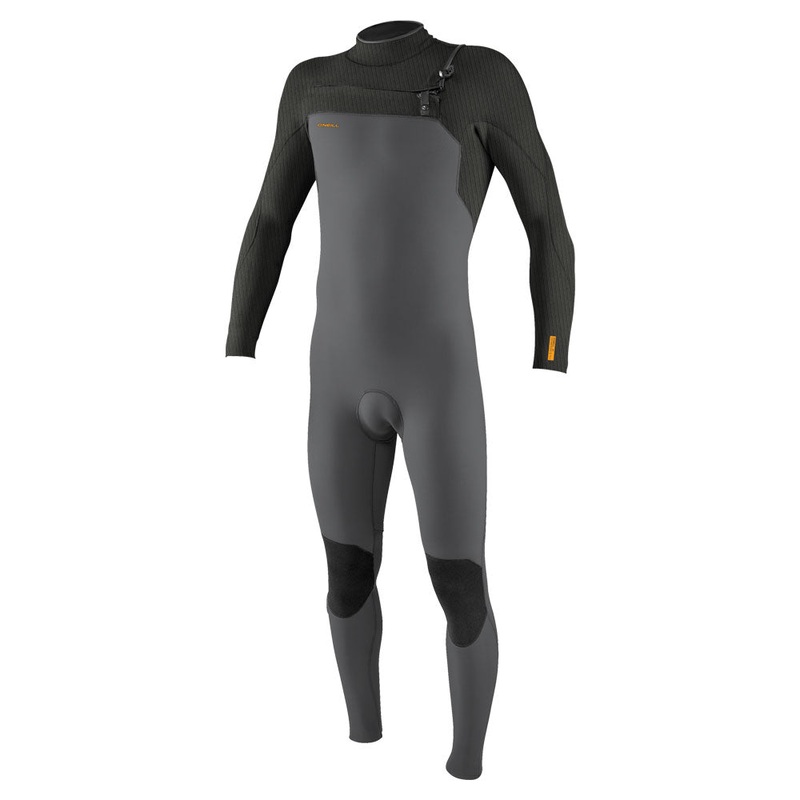 O'Neill Hyperfreak 5/4+mm Chest Zip Winter Wetsuit  - Raven/Black