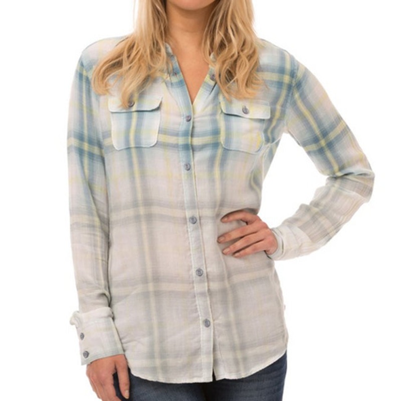 Animal Bleach Blue L/Sleeve Shirt - Lavendar