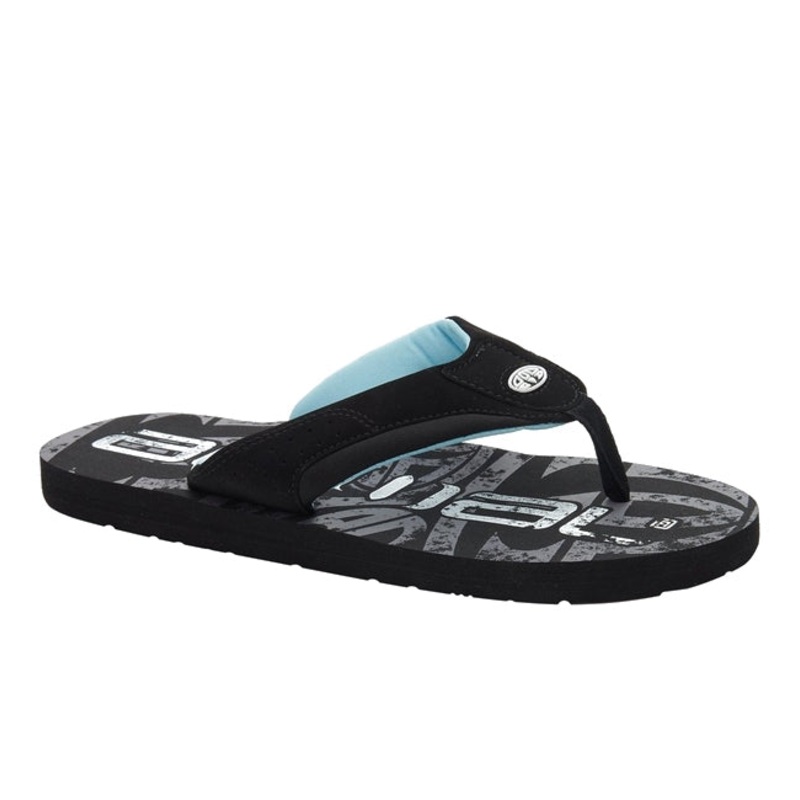 Animal Jekyl Logo Flip Flops - Black