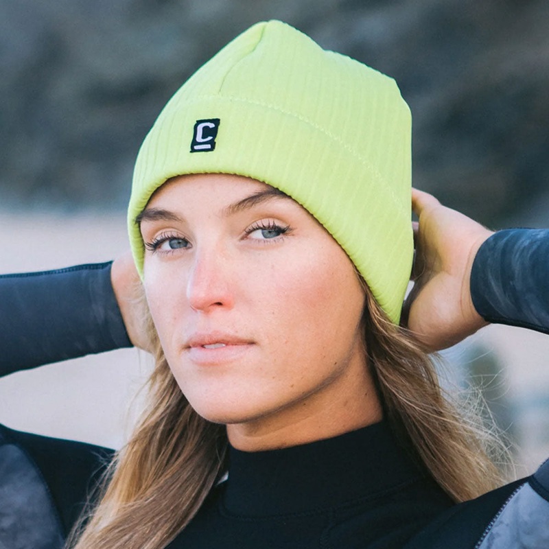 C Skins Storm Chaser 2mm Beanie - Lime