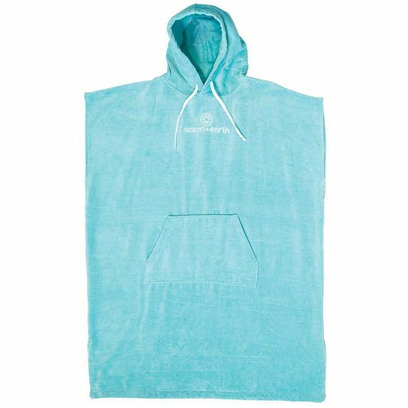 Ocean and Earth - Poncho Ladies Hooded