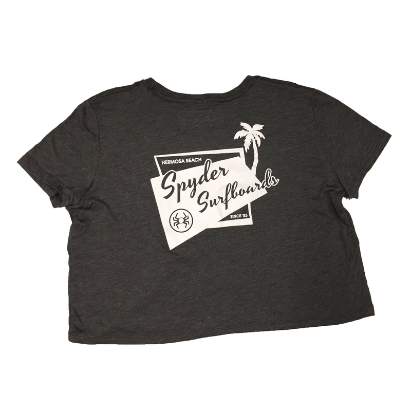 SPYDER SURFBOARDS OUT N IN WOMEN'S SS CROPPED TEE LTJARONISS