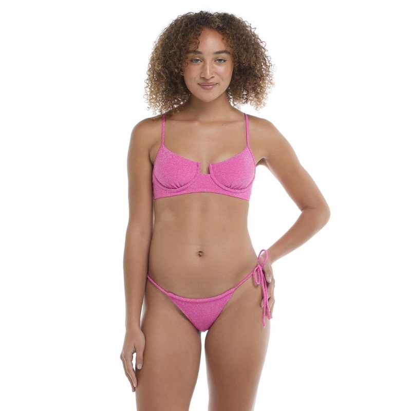 Body Glove Sparkle Cabana Bikini Bottom in Pink