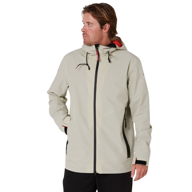 Follow Spray Zip Through Jacket in Bone