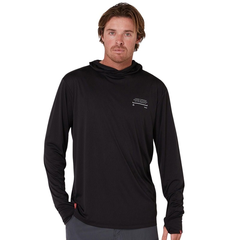 Follow Sun Hood Long Sleeve in Black