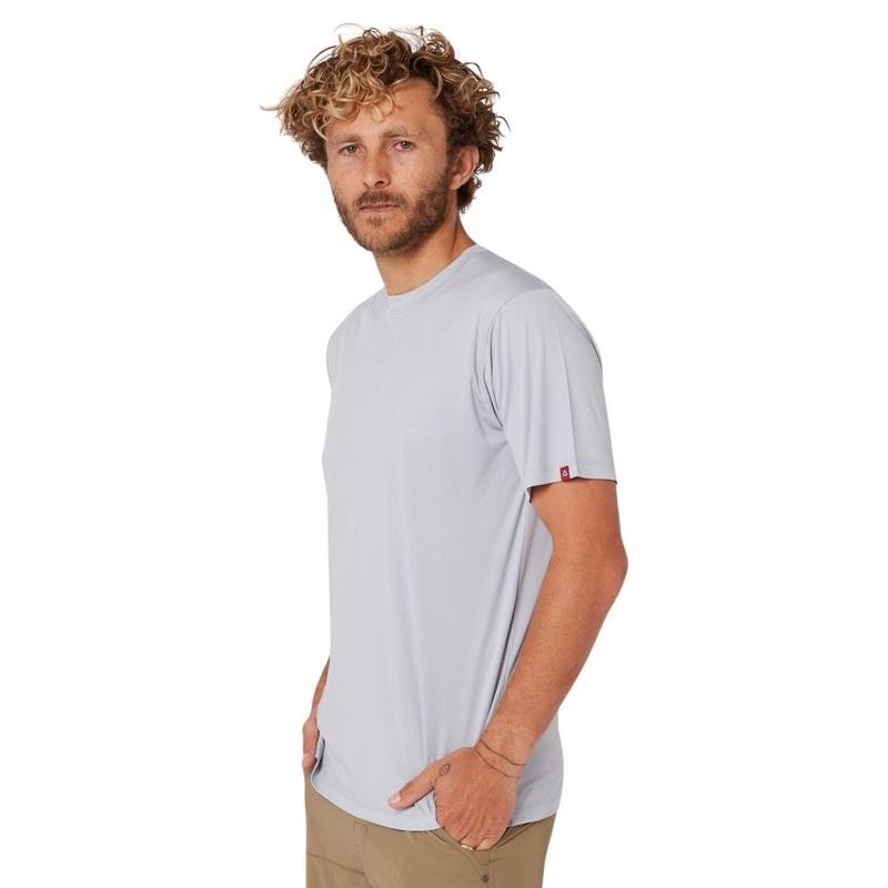 Follow Sun Tee in Light Grey