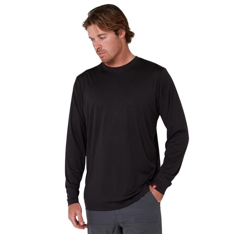 Follow Sun Tee Long Sleeve in Black
