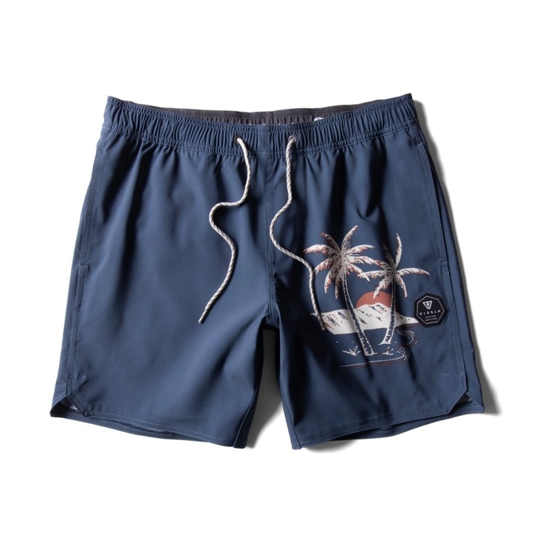 Vissla Le'Ahi 16.5" Ecolastic Boardshorts in Dark Denim