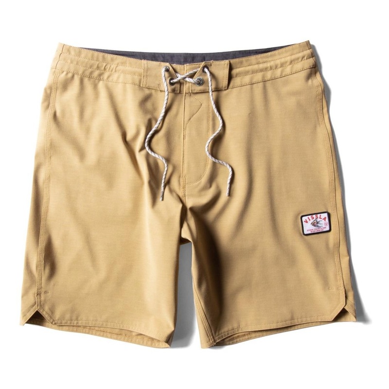 Vissla Solid Sets 18.5" Boardshorts in Mustard