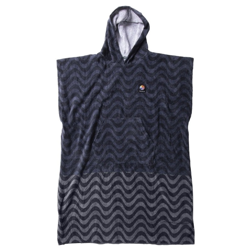 Vissla Spectrum Boys Changing Towel Poncho in Black