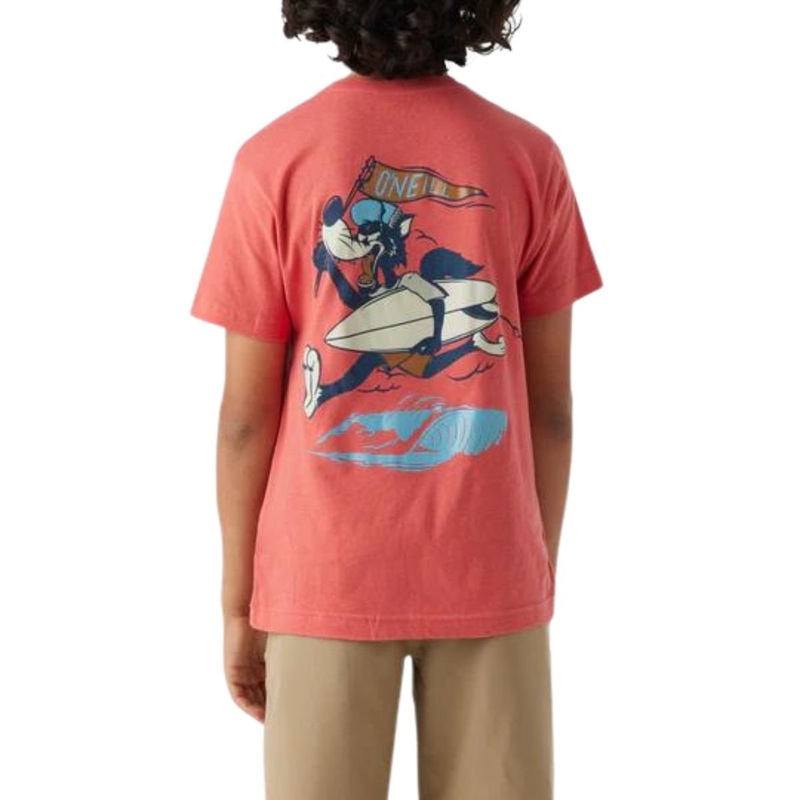 O'Neill Boy's Charger Tee in Hot Red
