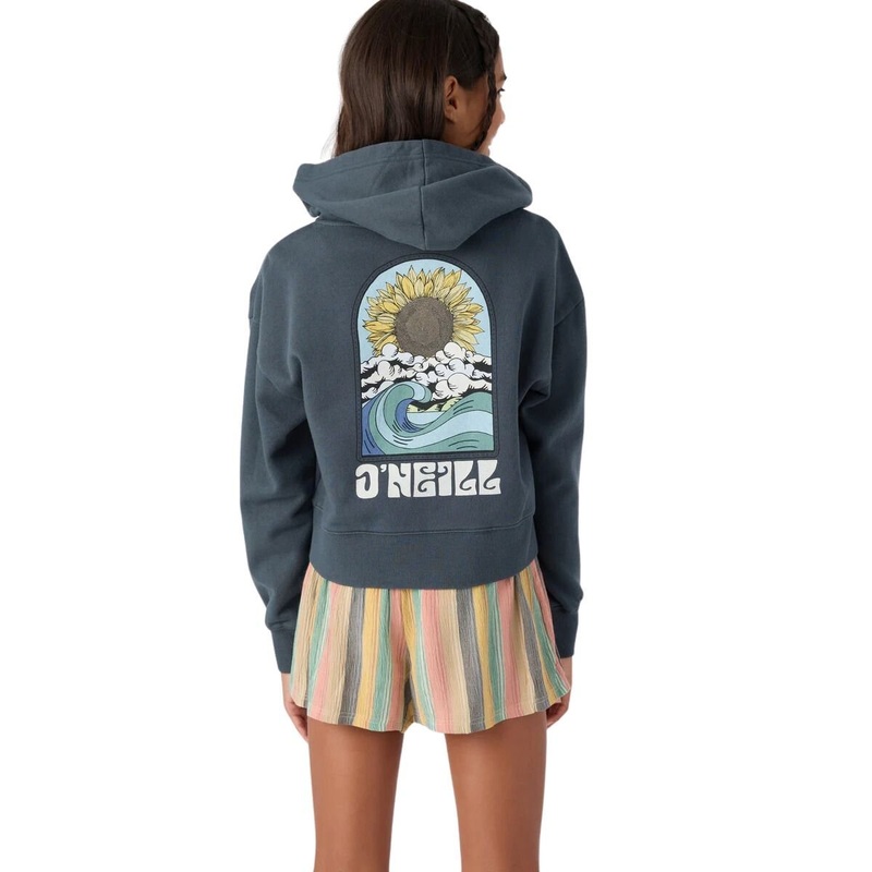 O'Neill Girls Darcie Zip Fleece in Slate
