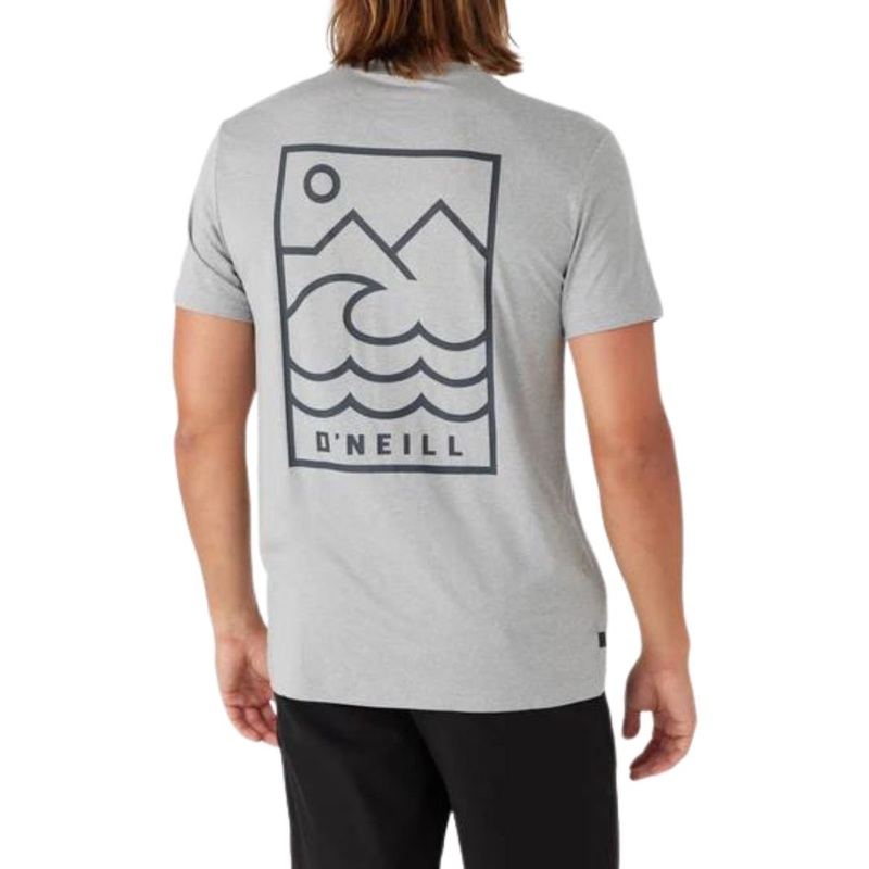 O'Neill TRVLR UPF Staple Tee in Heather Grey