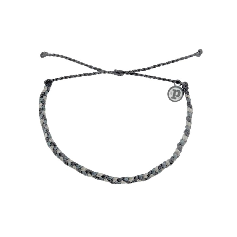 Pura Vida Mini Braided Bracelet in Steel