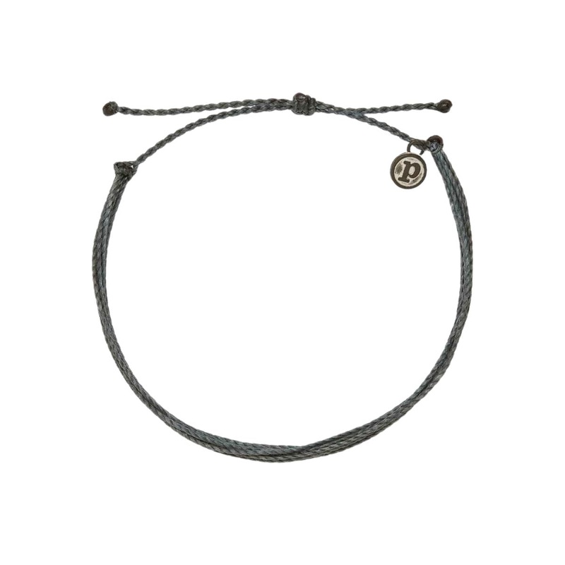Pura Vida Original Anklet in Granite