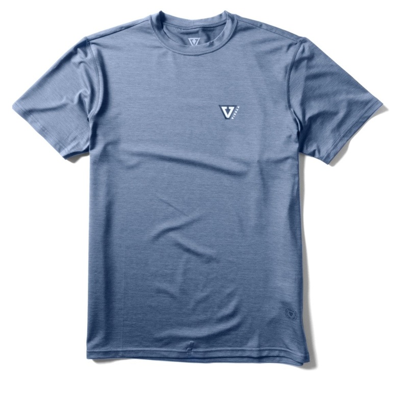 Vissla Twisted Eco SS Rash Guard in Dusk Heather