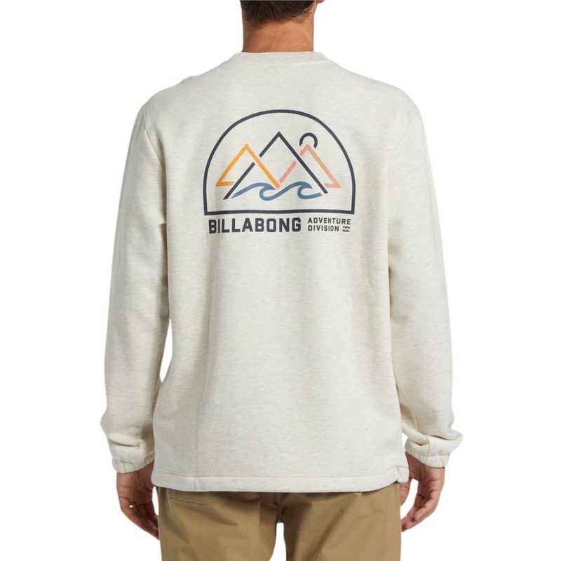 Billabong A/Div Compass Crewneck Sweatshirt in Oatmeal Heather
