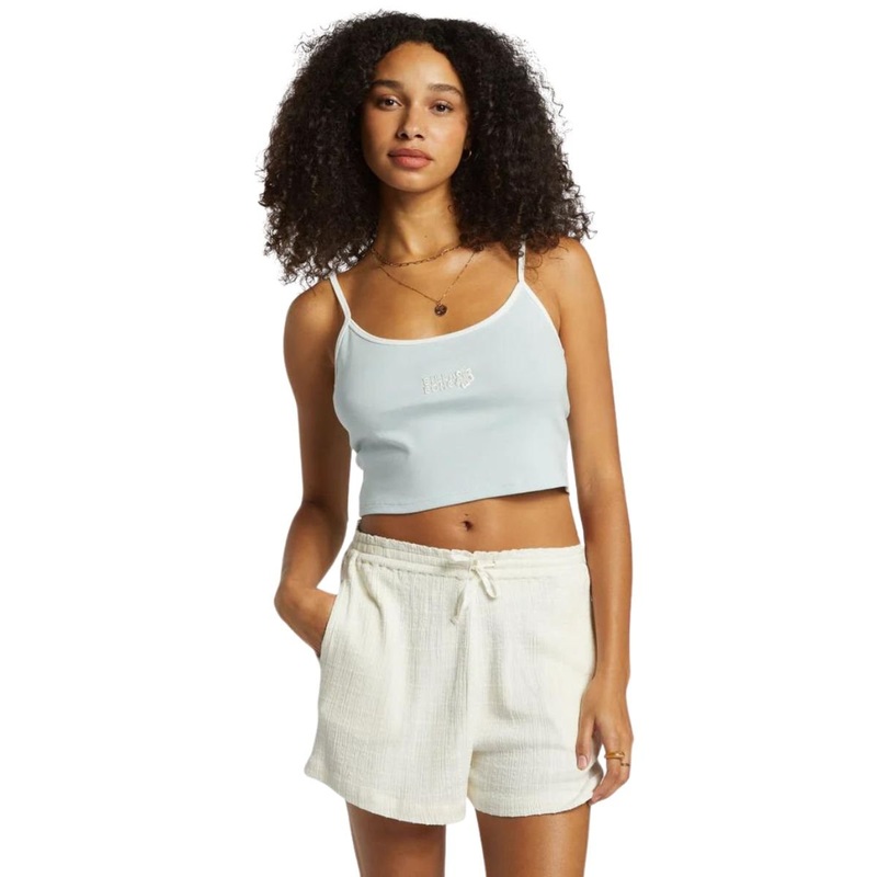 Billabong Aloe Cropped Tank in Dusk Blue