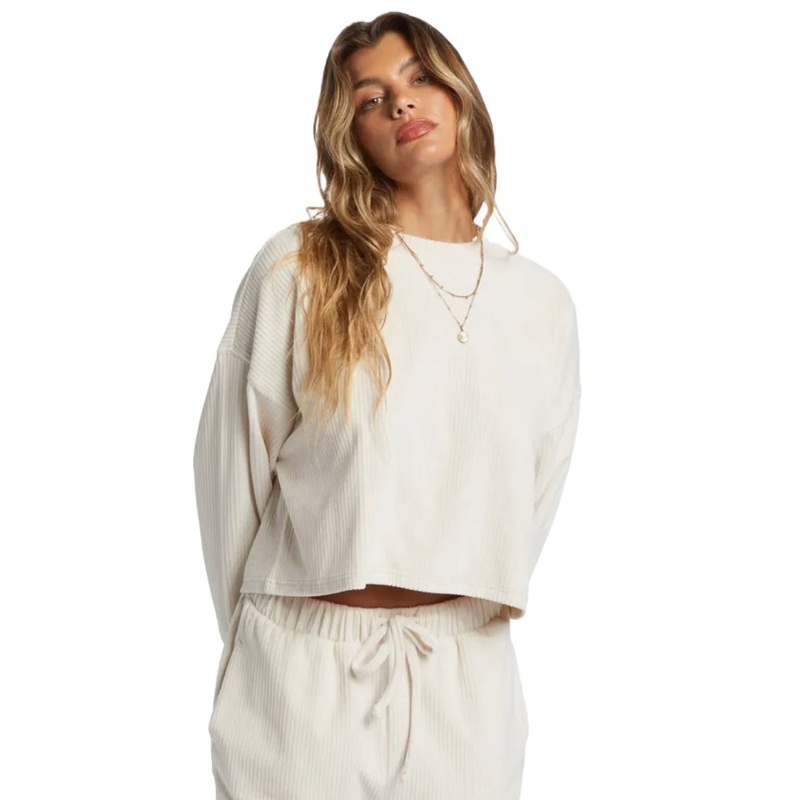 Billabong Sweet Sun Crew in White Cap
